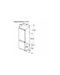 Bosch KIN86VFE0G 54.1cm 60/40 Built In No Frost Fridge Freezer
