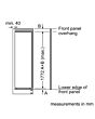 Bosch KIR81NSE0G 54.1cm Built-In Fridge - White