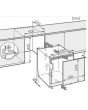 Miele K9124uif Undercounter Built-In Fridge With Frozen Compartment