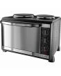 Russell Hobbs RUS22780 Black Mini Oven With Hot Plates Fan Oven 