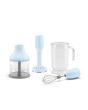 Smeg HBF02PBUK Pastel Blue 50S Style Hand Blender With Accessories