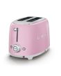 Smeg TSF01PKUK Pink Toaster 2 Slice 