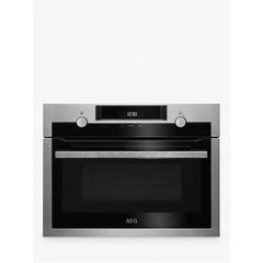 Aeg KME525800M Black / Silver Microwave And Grill With Clean Enamel Cleaning