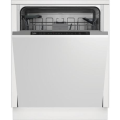 Beko BDIN16431 Integrated Full Size Dishwasher - Black Control panel - 14 Place Settings