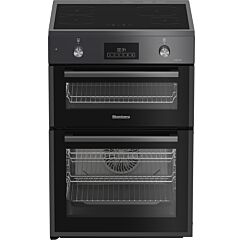 Blomberg HIRN651N 60cm Double Oven Electric Cooker with Induction Hob - Anthracite