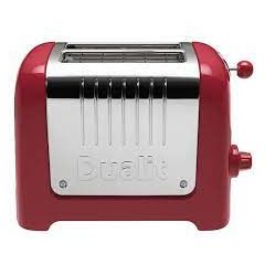 Dualit 26207 Red 2 Slot High Gloss Lite Toaster