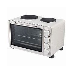 Igenix IG7130 White 30 Litre Mini Oven With Double Hotplate 