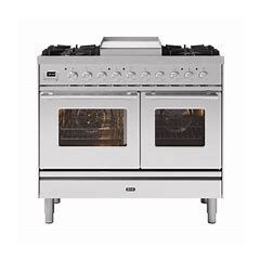 Ilve PD10SWE3/SS Stainless Steel Roma 100Cm Twin 60 / 40 4 Gas Burners + Coup De Feu 100Cm Dual Fuel