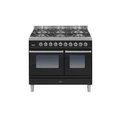Ilve ROMA 100 TWIN PDWI100E3 Gloss Black 6 Zone Induction 45 Amp 100Cm Wide Twin Doors