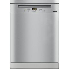 Miele G7110SC Clean Steel 60Cm Wide Freestanding Dishwasher With Autodos Cutlery Tray And Quick Powe