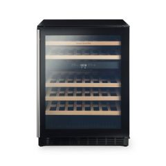 Rangemaster 126170 Black Rdz6046bl 60Cm Dual Zone Wine Cooler - Black