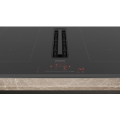 Siemens ED851HQ26E Black Q500 Induction Hob With Integrated Ventilation System 80 Cm Surface Mount W