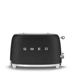 Smeg TSF01BLMUK Matte Black Retro Style 2 Slice Toaster