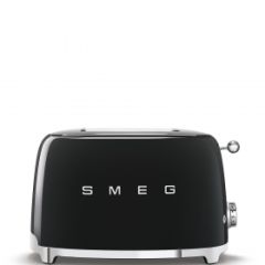 Smeg TSF01BLUK Black 50S Style Two Slice Toaster