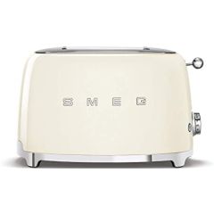 Smeg TSF01CRUK Cream 50S Style Two Slice Toaster