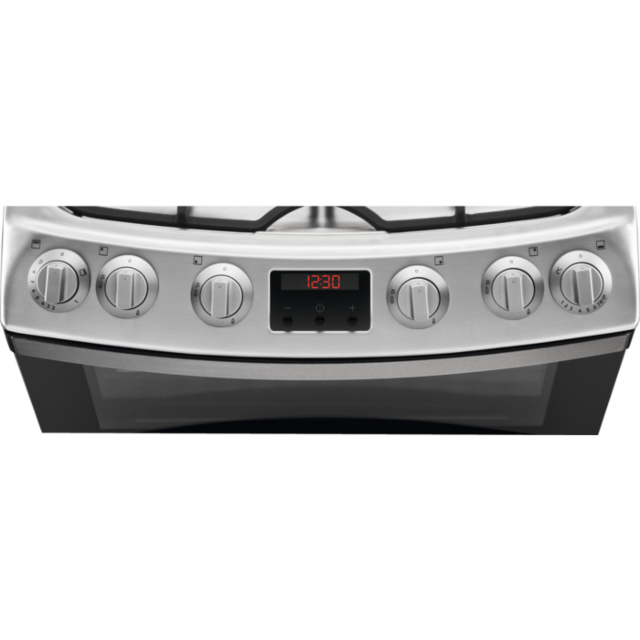 AEG CGB6130ACM 60cm Double Oven Gas Cooker with Induction Hob - Stainless