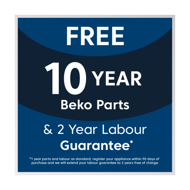 Beko BDIN16431 Integrated Full Size Dishwasher - Black Control panel - 14 Place Settings