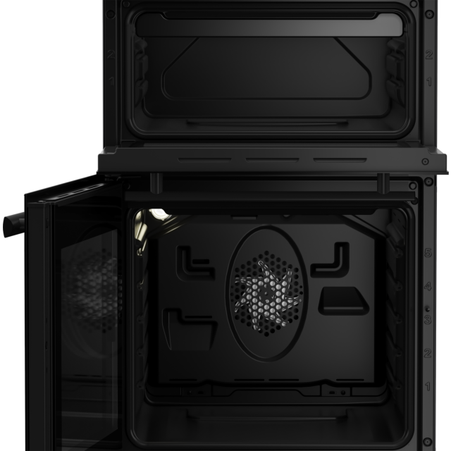 Beko EDVC503B 50cm Electric Double Oven with Ceramic Hob - Black