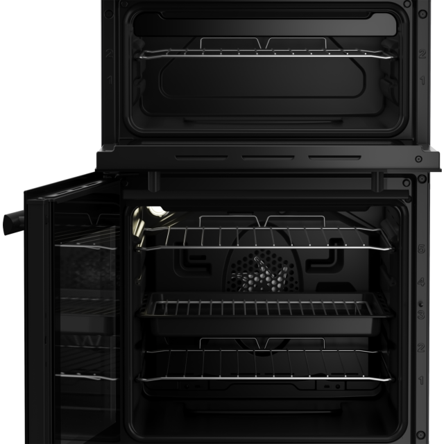 Beko EDVC503B 50cm Electric Double Oven with Ceramic Hob - Black