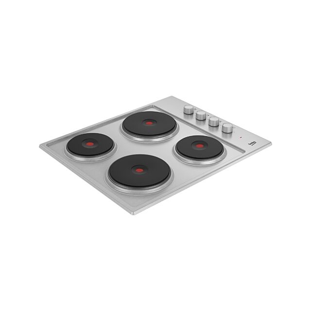 Beko HIBE64101X St. Steel Hibe64101x 60 Cm Electric Solid Plate Hob - Stainless Steel
