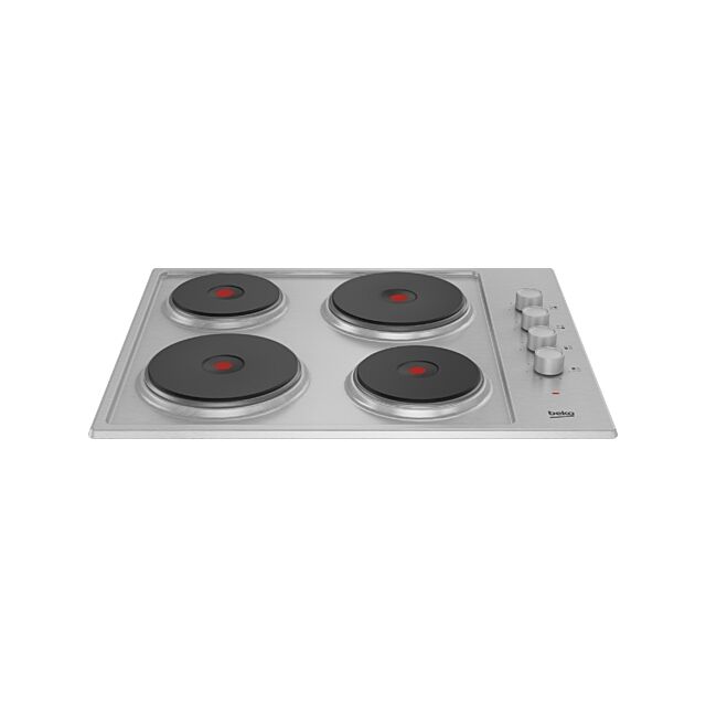 Beko HIBE64101X St. Steel Hibe64101x 60 Cm Electric Solid Plate Hob - Stainless Steel