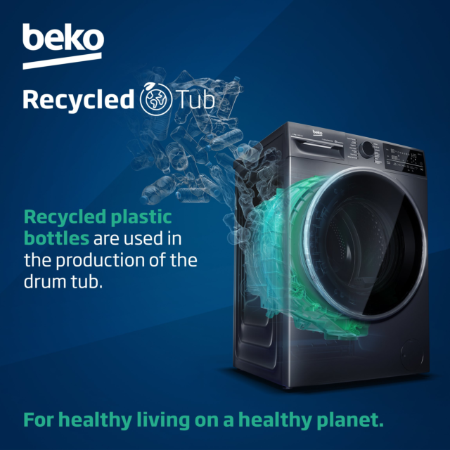 Beko WDIK752421F 7/5kg 1200rpm Integrated RecycledTubâ„¢ Washer Dryer - White