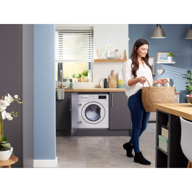 Beko WDIK752421F 7/5kg 1200rpm Integrated RecycledTubâ„¢ Washer Dryer - White