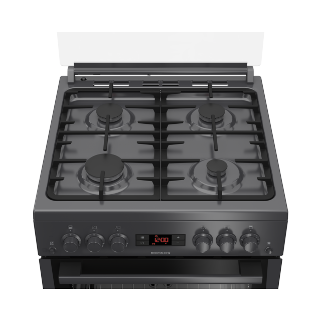 Blomberg GGN65N 60cm Double Oven Gas Cooker with Gas Hob - Anthracite