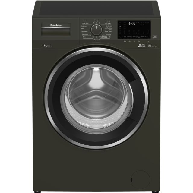 Blomberg LWF184420G 8kg 1400 Spin Washing Machine with Fast Full Load - Graphite
