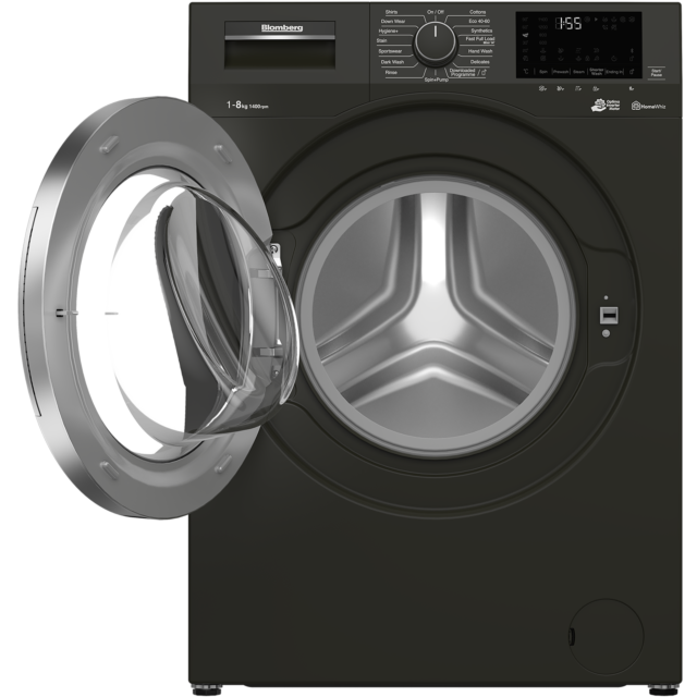 Blomberg LWF184420G 8kg 1400 Spin Washing Machine with Fast Full Load - Graphite
