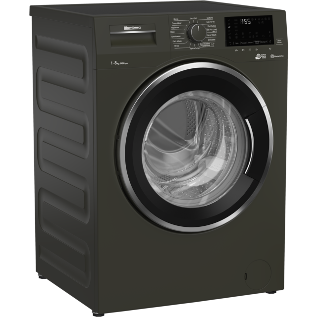 Blomberg LWF184420G 8kg 1400 Spin Washing Machine with Fast Full Load - Graphite