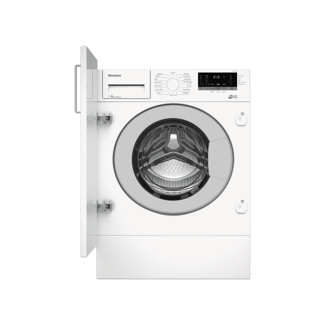 Blomberg LWI284410 8kg 1400 Spin Integrated Washing Machine with Fast Full Load - White