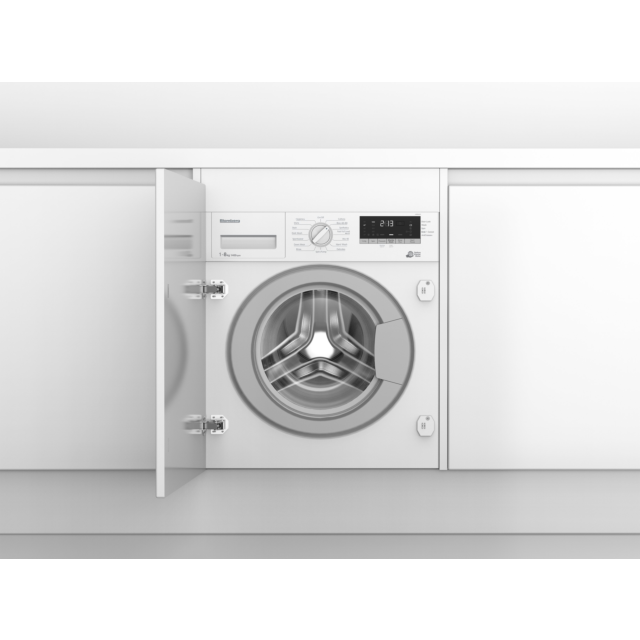 Blomberg LWI284410 8kg 1400 Spin Integrated Washing Machine with Fast Full Load - White