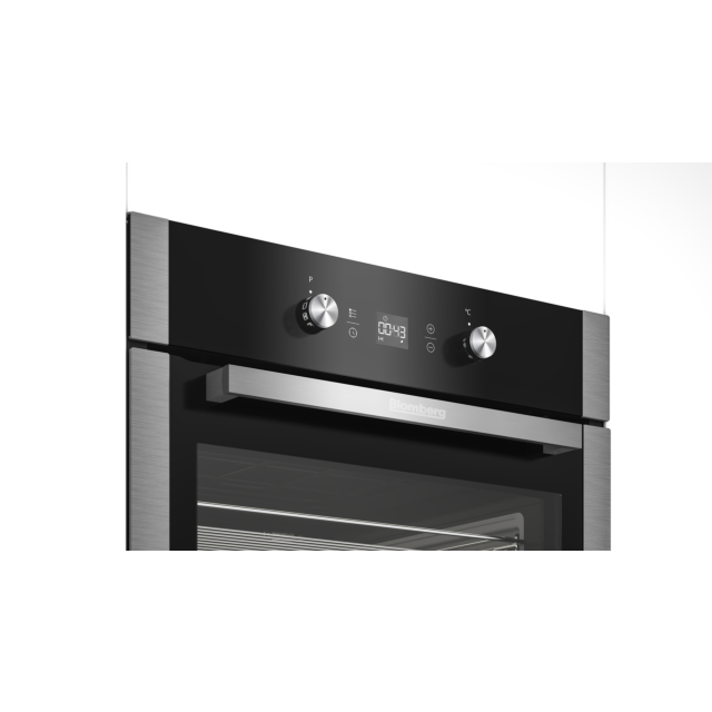 Blomberg OEN9331XP 59.4cm Built In Pyrolytic Electric Single Oven - Stainless Steel