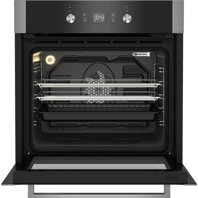 Blomberg OEN9331XP 59.4cm Built In Pyrolytic Electric Single Oven - Stainless Steel