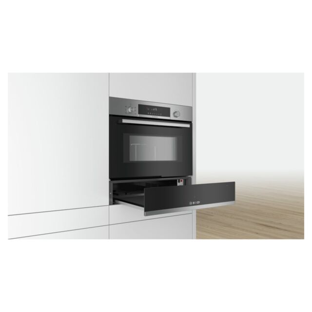Bosch BIC510NS0B Black And S/S 14Cm High Warming Draw