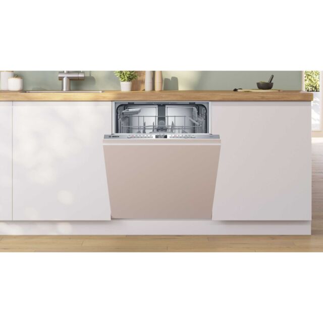 Bosch SMH4HTX11G Built-In Series 4 Fully-Integrated Dishwasher 60 Cm With Cutlery Basket - Variable 