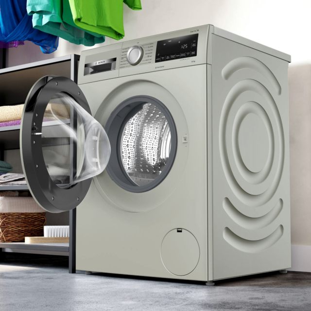 Bosch WGG254ZSGB 10kg 1400 Spin Washing Machine - Silver Inox