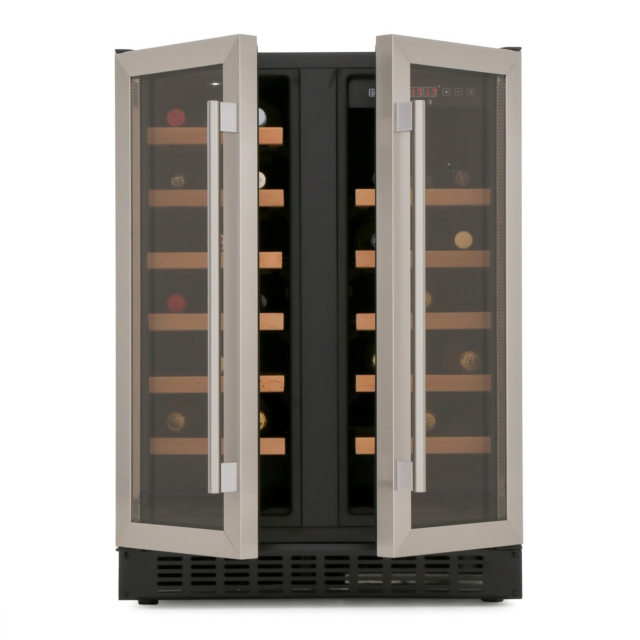 CDA FWC624SS Undercounter Double Door Wine Cooler - Stainless Steel