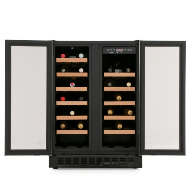 CDA FWC624SS Undercounter Double Door Wine Cooler - Stainless Steel