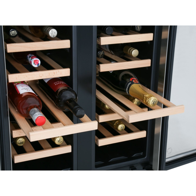 CDA FWC624SS Undercounter Double Door Wine Cooler - Stainless Steel