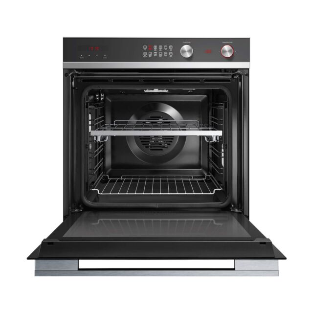 Fisher Paykel OB60SD11PX1 Black Glass Built-In Oven 60Cm, 85L, Pyrolytic