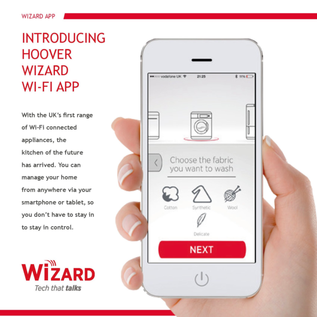 Hoover H3W4105TE 10kg 1400 Spin Washing Machine with NFC Connection - White