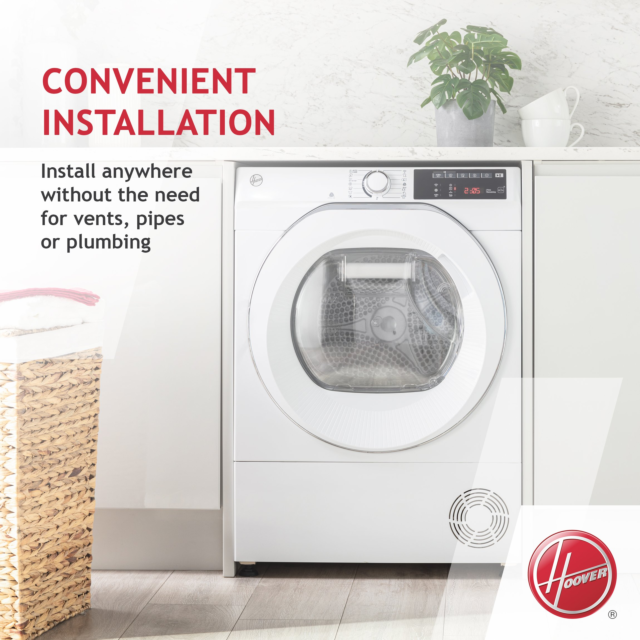 Hoover HLE H9A2DE HLEH9A2DE 9kg Heat Pump Tumble Dryer