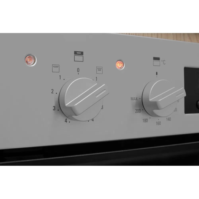Hotpoint DKD3841IX 59.5cm Built In Electric Double Oven - Inox