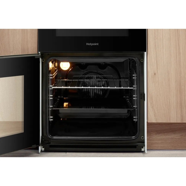 Hotpoint HD5V92KCW 50cm Twin Cavity Electric Cooker - White