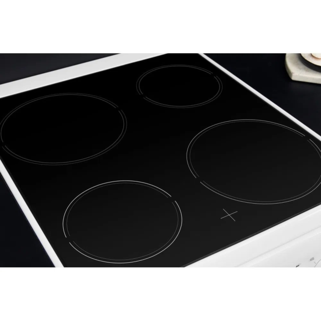 Hotpoint HD5V92KCW 50cm Twin Cavity Electric Cooker - White