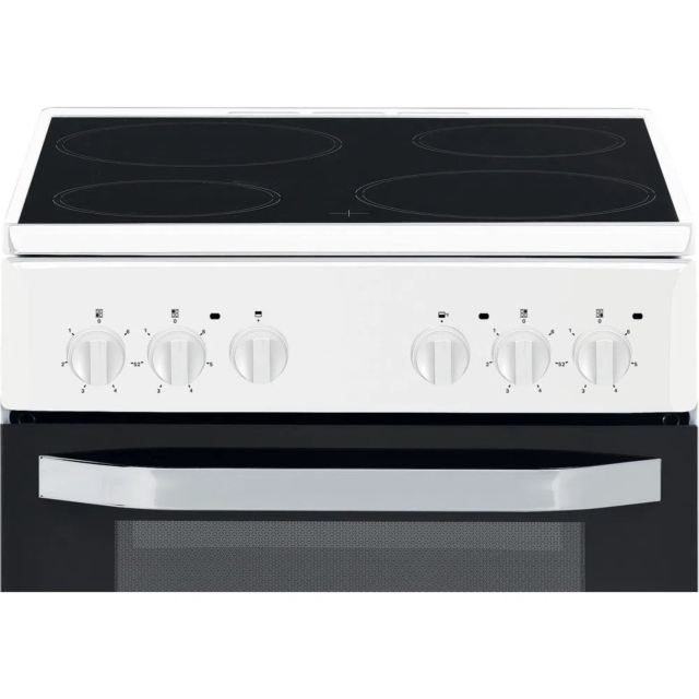 Hotpoint HD5V92KCW 50cm Twin Cavity Electric Cooker - White