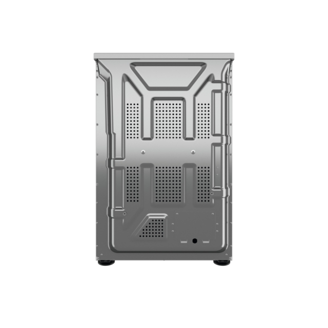 Hotpoint HDT67V9H2CW_UK 60cm Double Electric Cooker with Ceramic Hob - Black/White