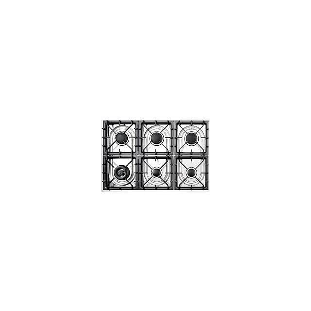 Ilve PD106WE3/SS Stainless Steel Roma 100Cm Twin 60 / 40 6 Gas Burners Stainless Steel